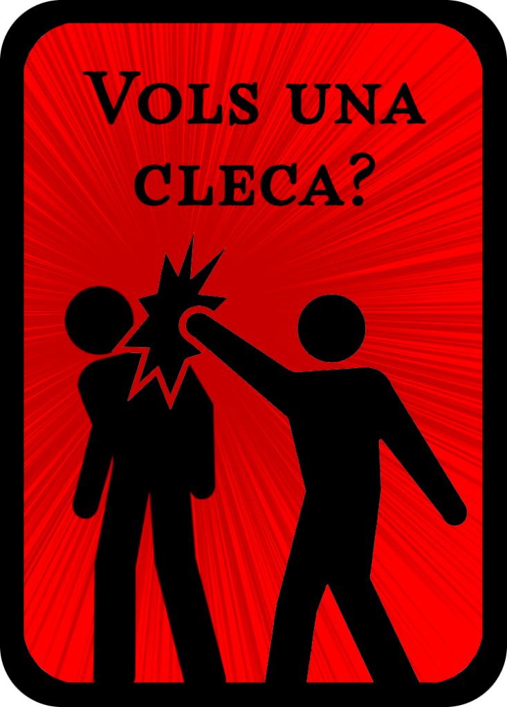 portada joc "Vols una cleca?"